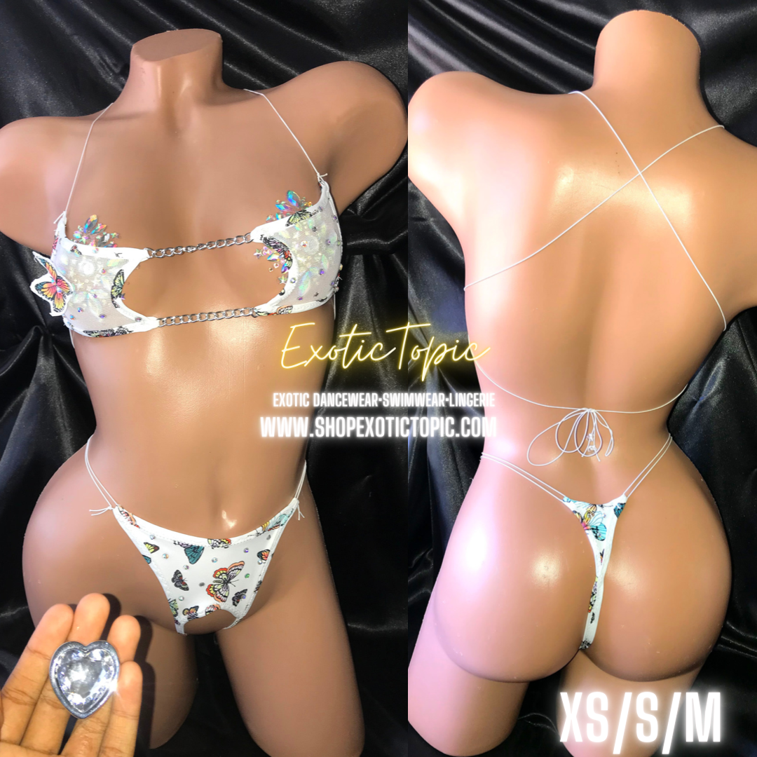 FLUTTER FANTASY XS S M CROTCHLESS SET BUTTPLUG COMBO